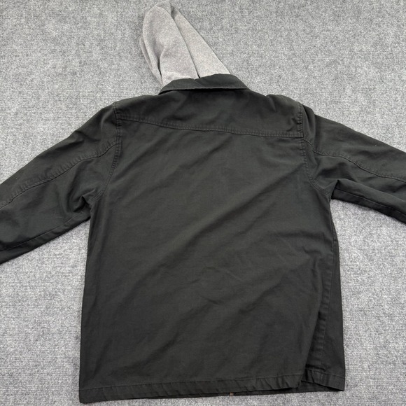 Volcom Mens Black Zip Up Hooded Jacket Workwear Utility Style Size XL - Picture 6 of 8